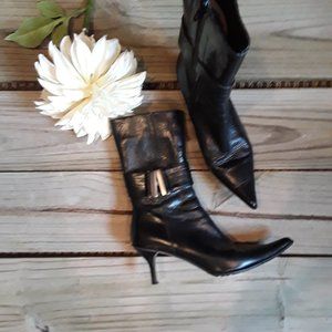 Kenneth Cole Hard Evidence black leather boot